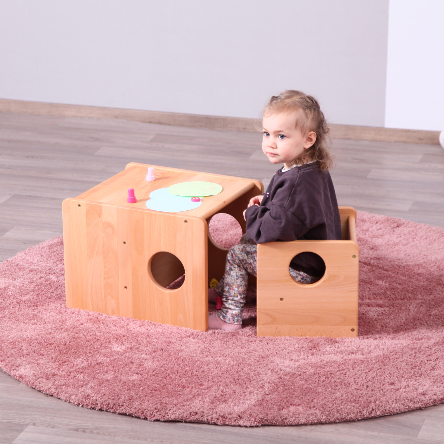 Montessori cube chair set top
