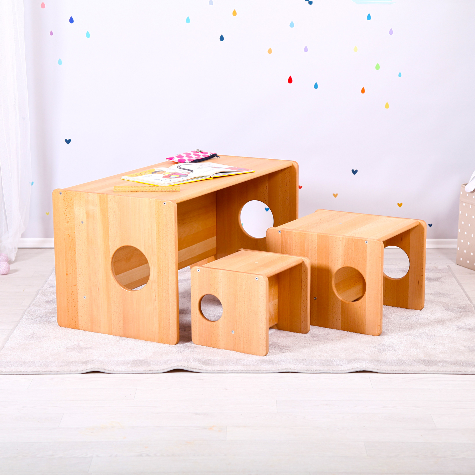Montessori cUbe chairs 1+2+3