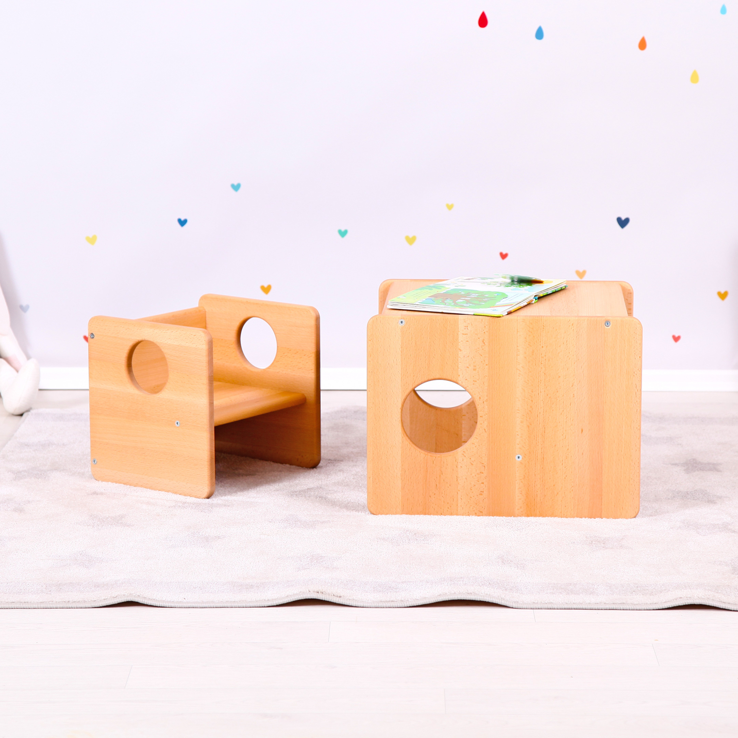 Montessori first chair and table CUBE 1+2