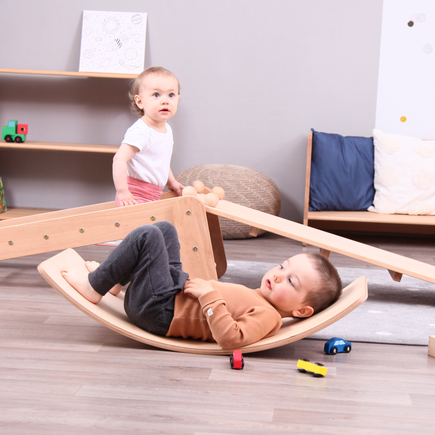 Balance Board With Felt Strips Brubi.eu