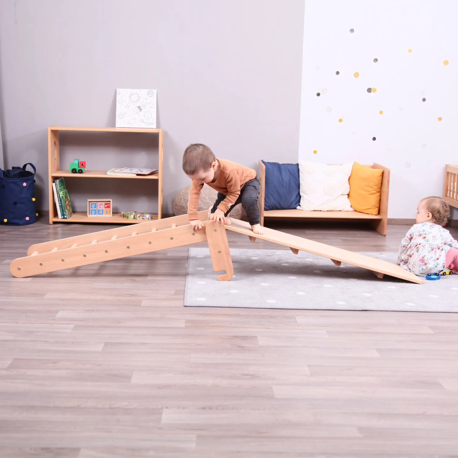 Ladder with sliding ramp - acessories for triangle