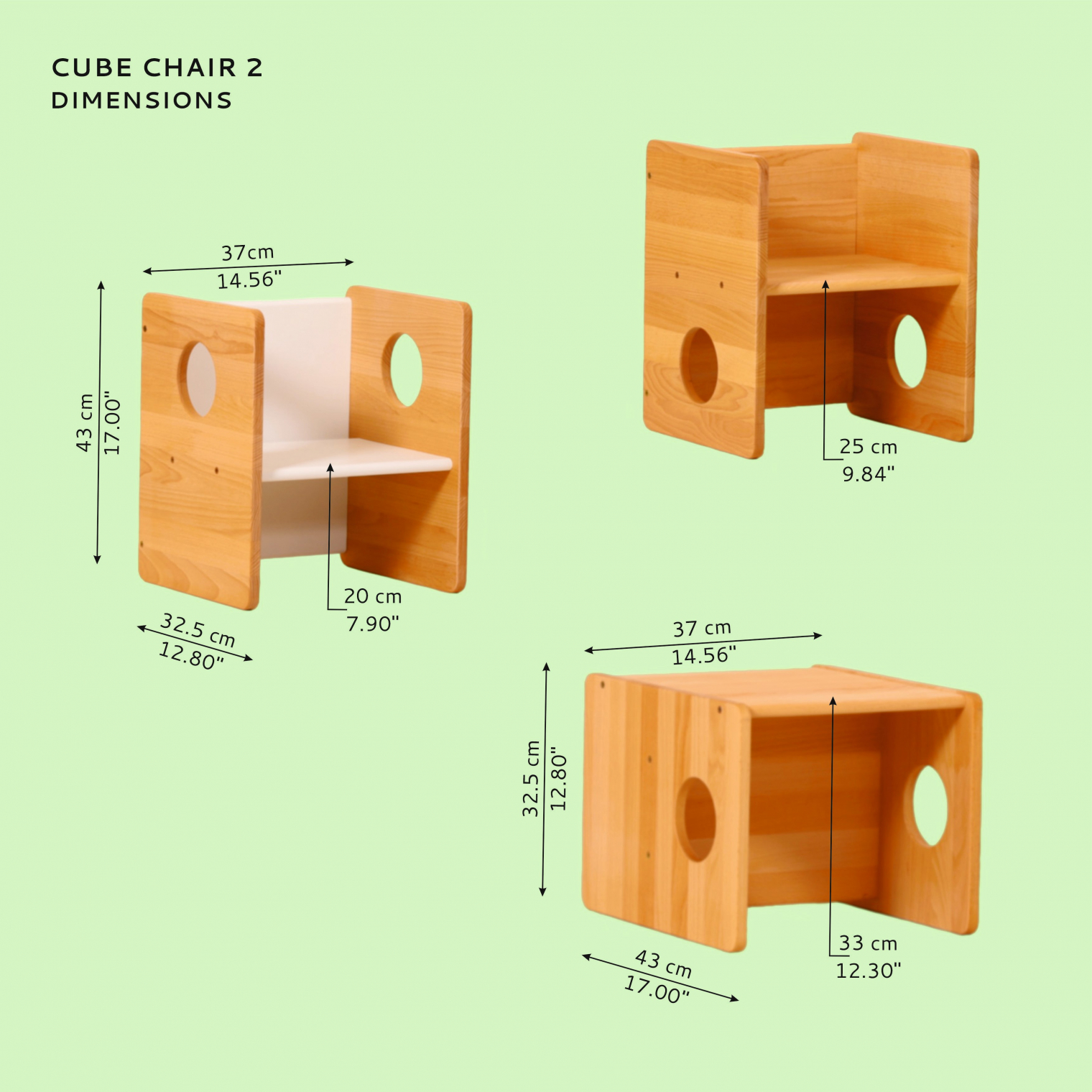 cube2 dimensions