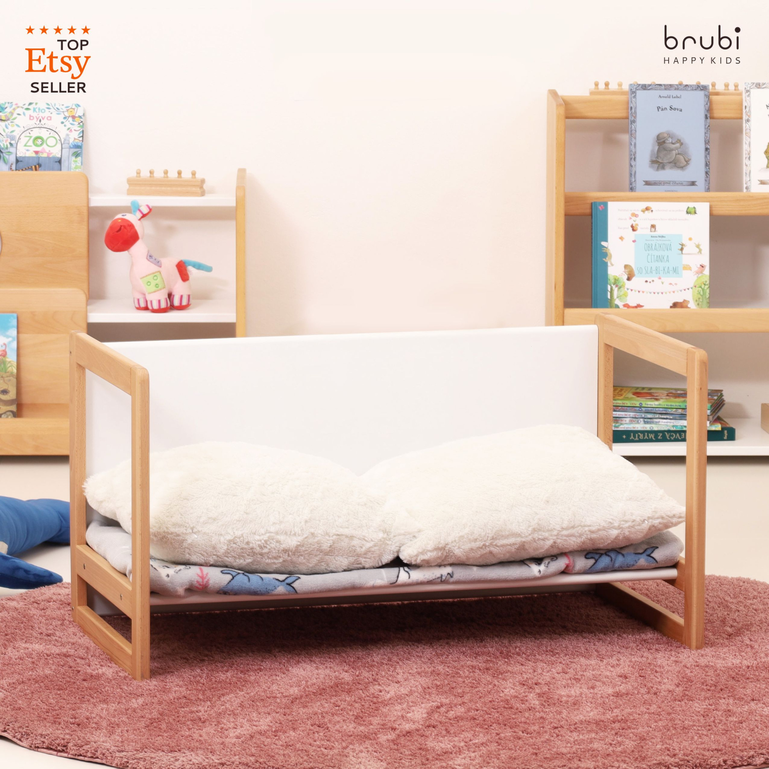Set of CUBIE2 + CUBIE3 natural wood + white