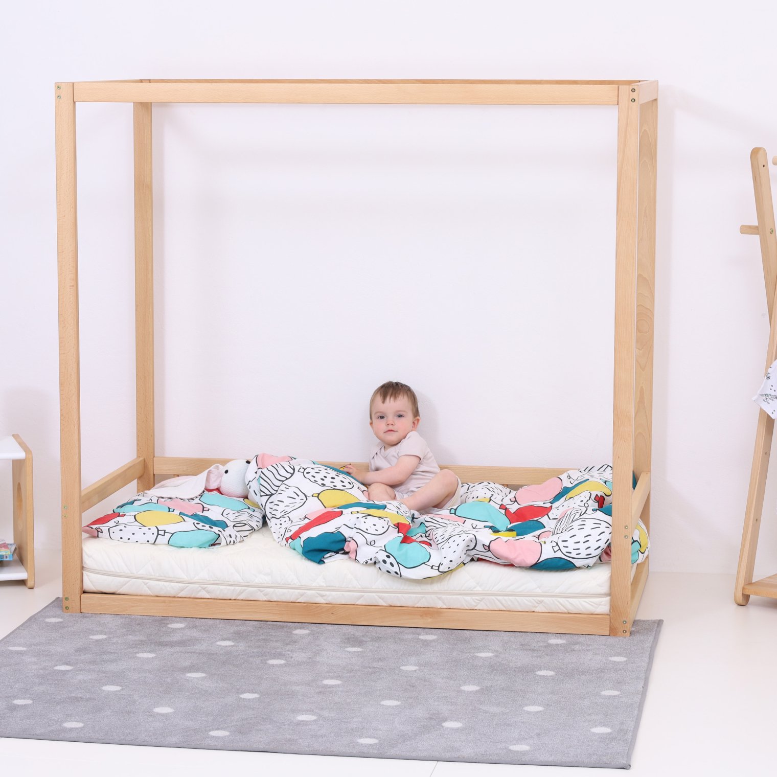 OUTLET KUBO Montessori bed + slatted bed base 140cm x 70cm