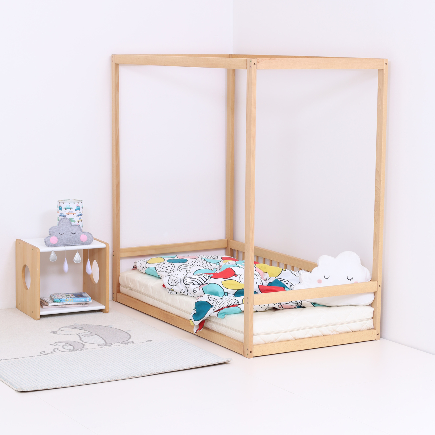 OUTLET KUBO Montessori bed + slatted bed base 140cm x 70cm