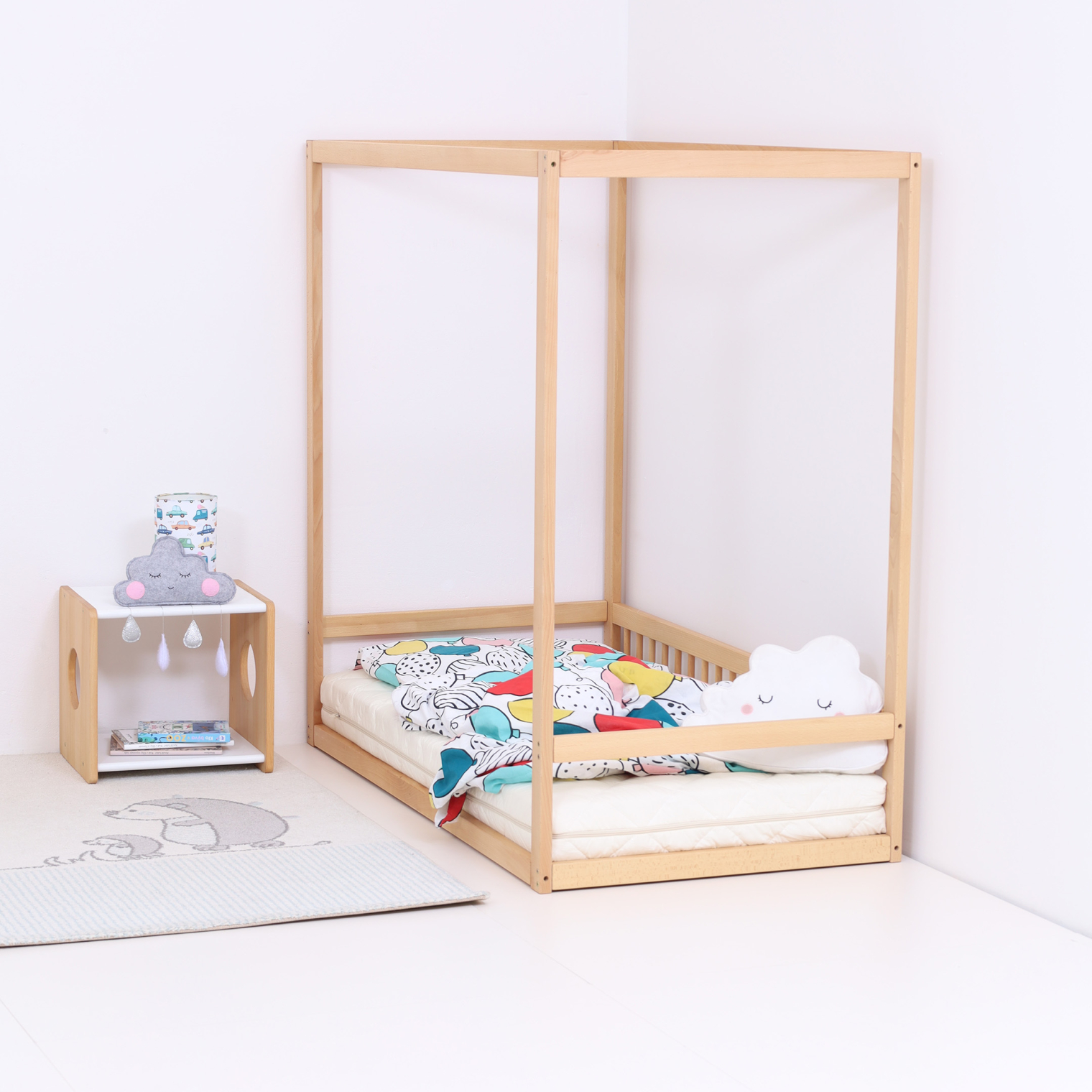 OUTLET KUBO Montessori bed + slatted bed base 140cm x 70cm