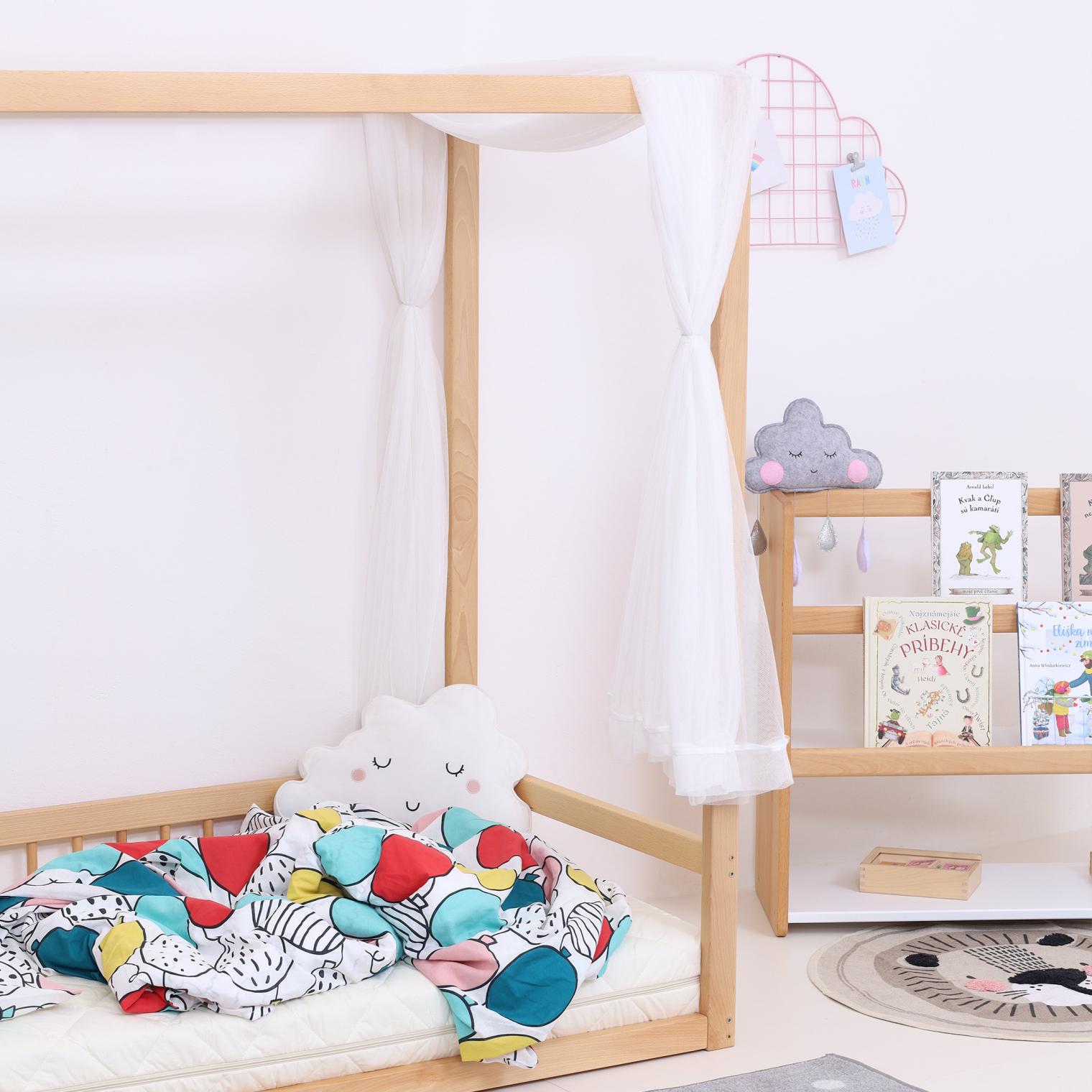 OUTLET KUBO Montessori bed + slatted bed base 140cm x 70cm