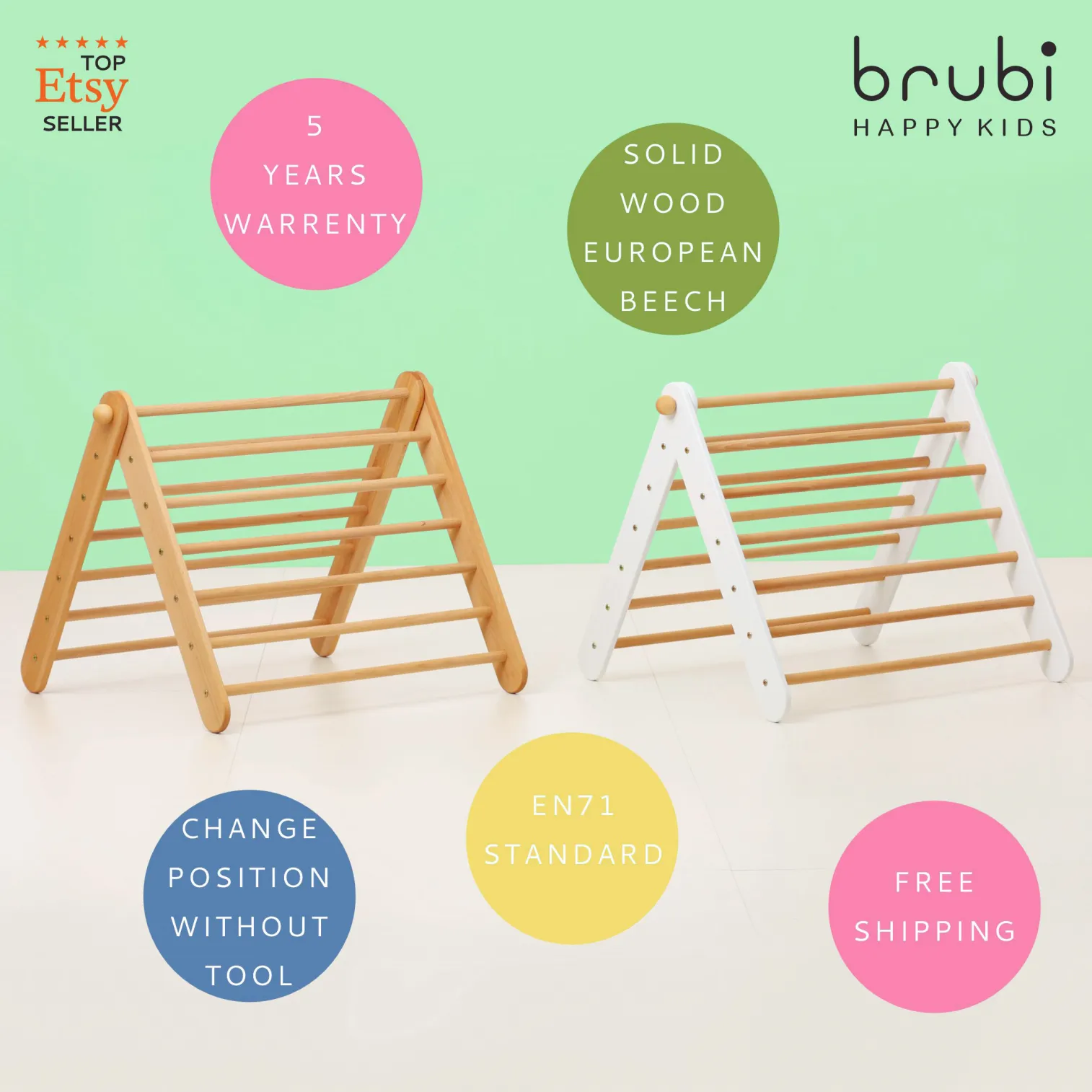 CLIMBIE wooden climbing triangle made in EU – minimal design and high-quality craftsmanship