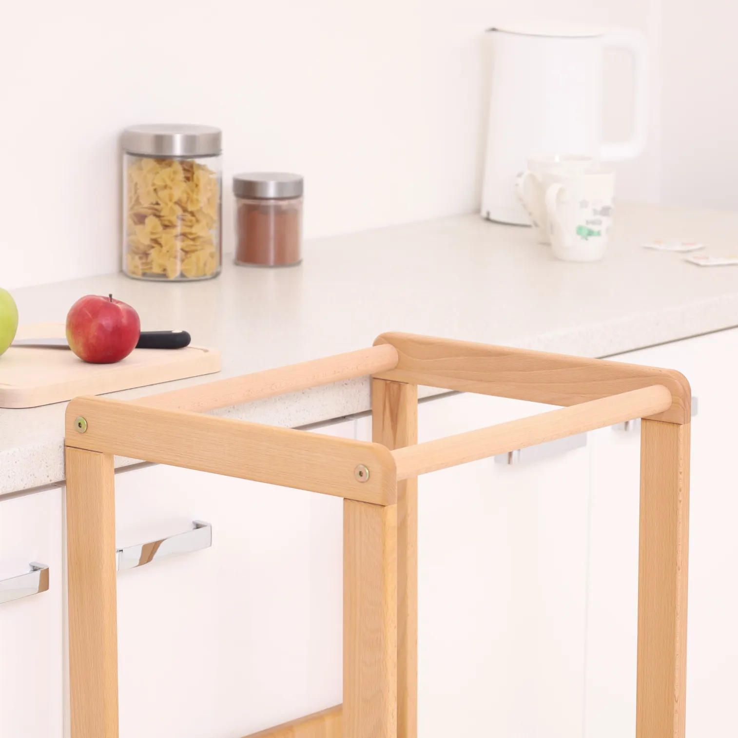 BRUBI MONTEhelper 2in1 Montessori learning tower for toddlers, compact footprint for small kitchens